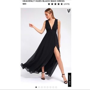 Lulus Black Maxi Dress